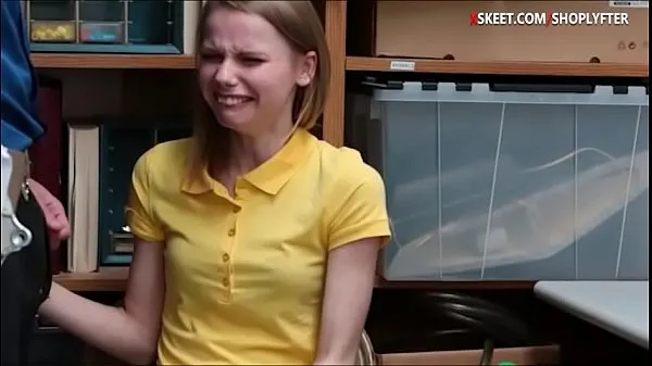 Nové Skinny teen chick Catarina Petrov steal merchandise and gets her sweet pussy fucked in LP office skvělé filmy