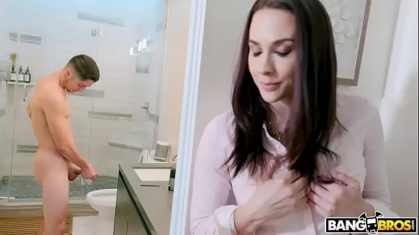 New BANGBROS - Stepmom Chanel Preston Catches Jerking Off In Bathroom cool Movies