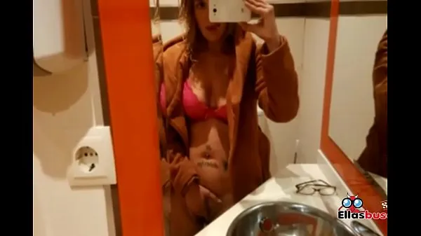 Új Horny blonde in public bathroom looking for sex klassz filmek