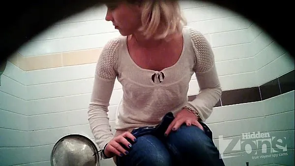 New Successful voyeur video of the toilet. View from the two cameras cool Movies