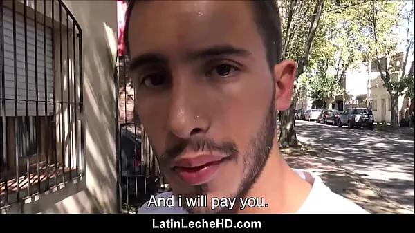 Neue Junge gerade Spanisch Latino Kerl Amateur POV Sex mit Gay Mann von der Straße für Geldcoole Filme