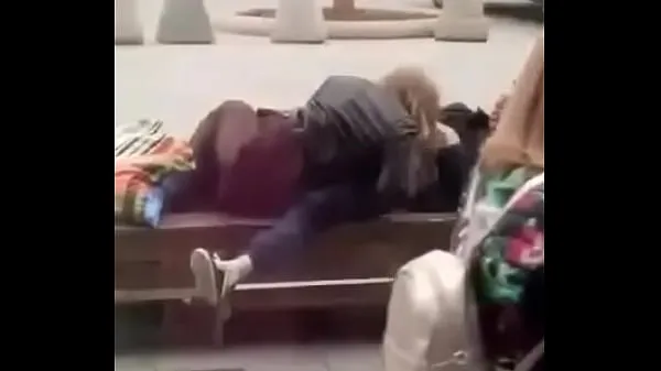 New Stupid blonde gives blowjob in public cool Movies