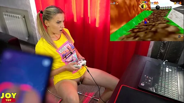 Nieuwe Letsplay Retro Game With Remote Vibrator in My Pussy - OrgasMario By Letty Black coole films