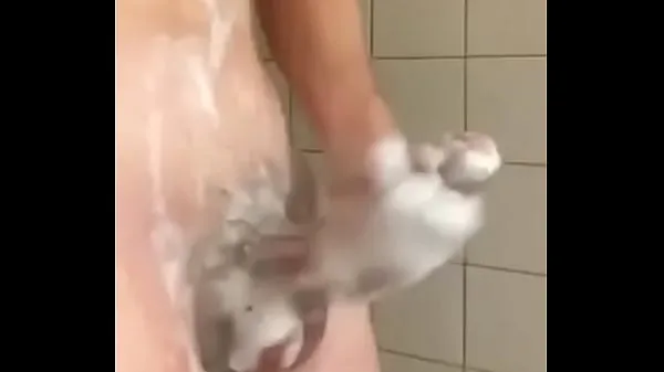 新Shower time! Stroking my soapy cock and balls酷电影