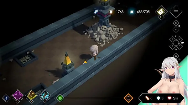 Yeni HGAME-Escape Dungeon 2-銀月蒼狼 蘇拉爾-2~與獸人用奇特的姿勢做愛!被大屌幹到一直求饒!最後射精在小穴裡 harika Filmler
