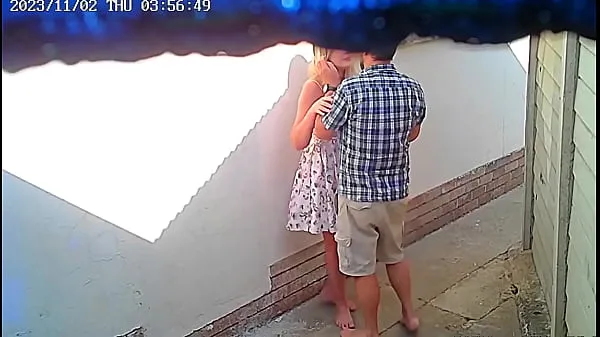 Cctv camera caught couple fucking outside public restaurant Filem hebat baharu